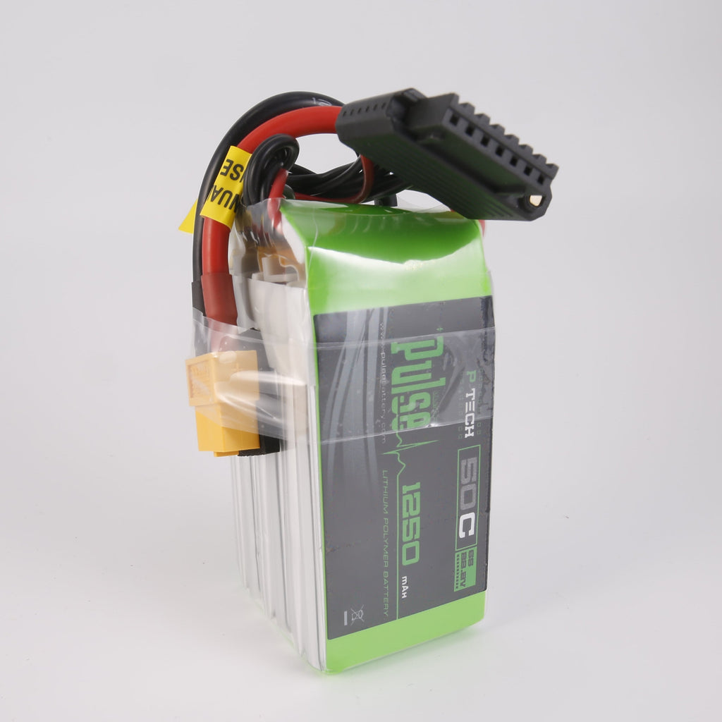 Pulse 1250mah 50C 22.2V 6S P-Tech Lipo Battery - XT60 Connector