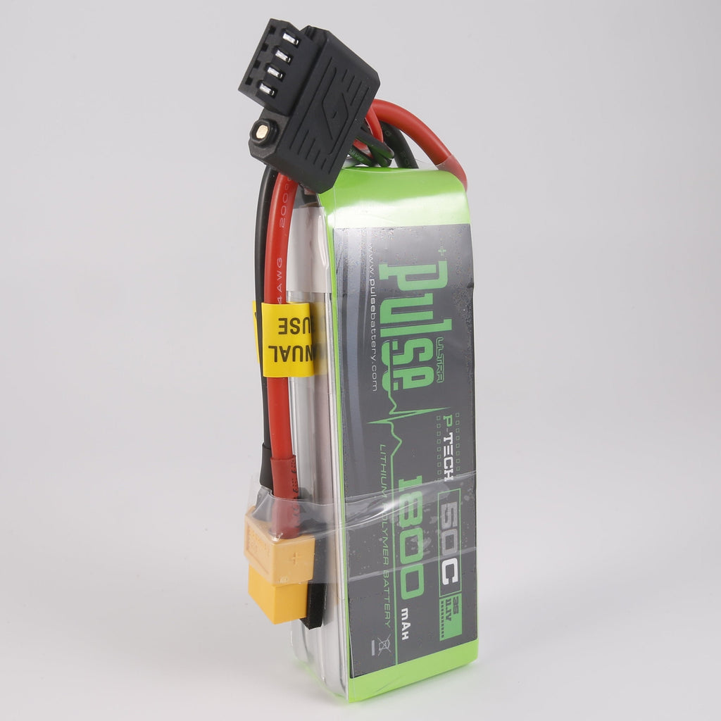 Pulse 1800mah 50C 11.1V 3S P-Tech Lipo Battery - XT60 Connector