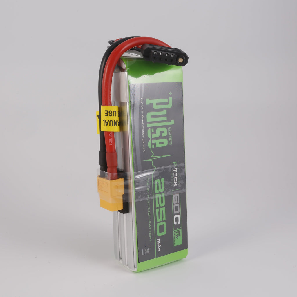 PULSE 2250mAh 50C 11.1V 3S P-Tech LiPo Battery - XT60 Connector