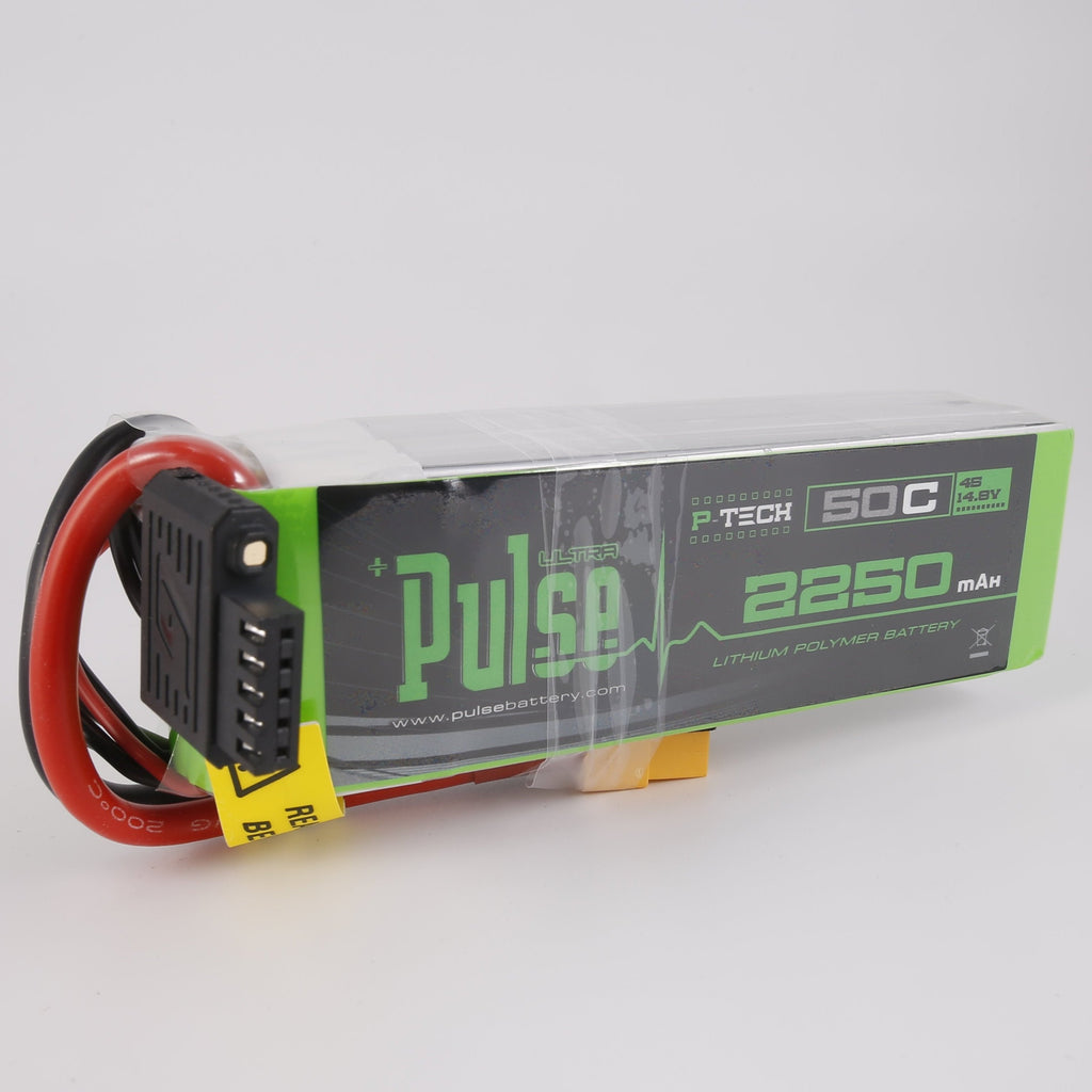 Pulse 2250mah 50C 14.8V 4S P-Tech Lipo Battery - XT60 Connector