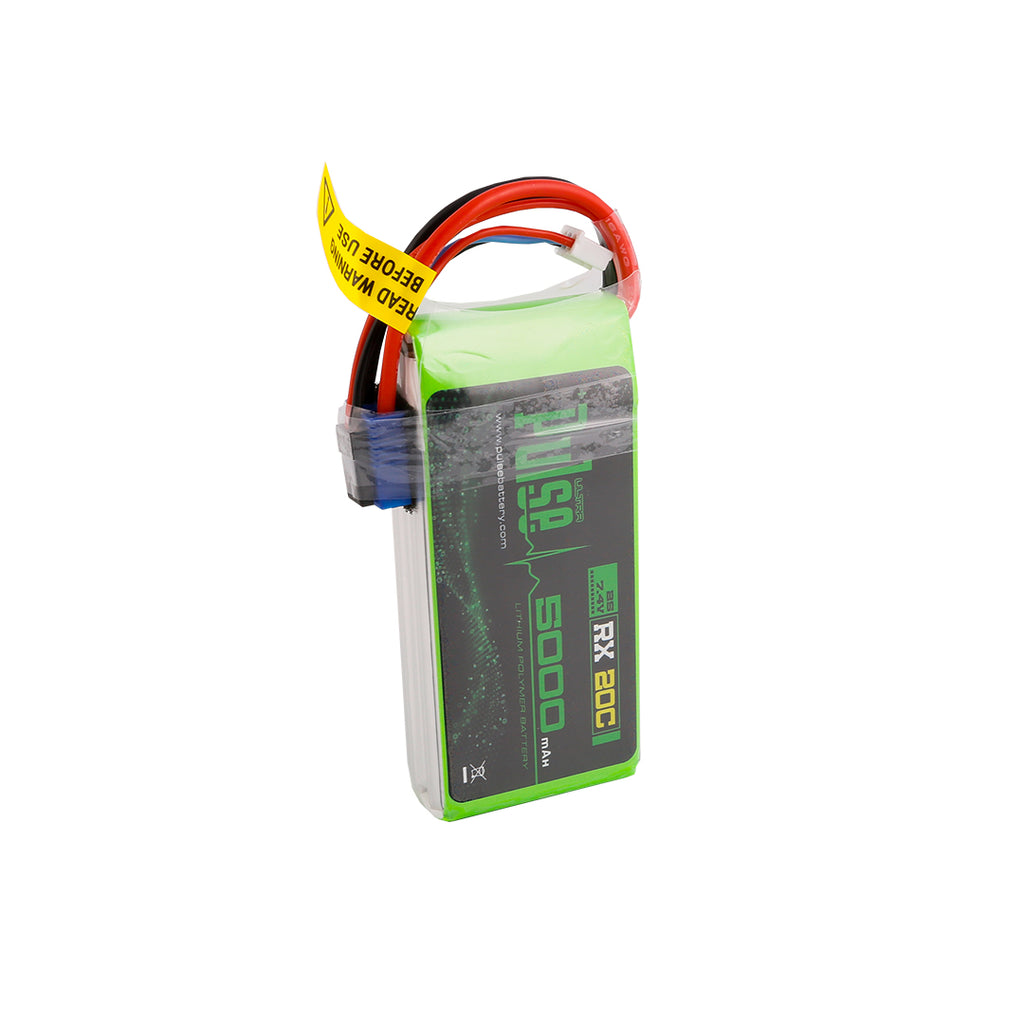 PULSE 2S 3600mAh 20C 7.4V RX Lipo Battery – Pulse Battery