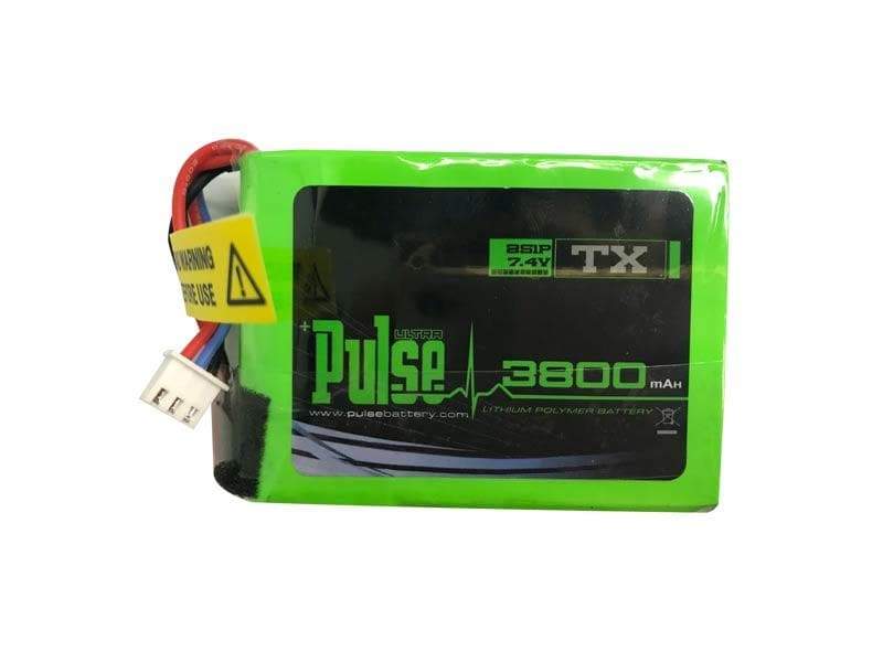 Pulse 3800mAh Transmitter 7.4V 2S Lipo Battery for FrSky QX7 & Spektrum  DX7S/DX8/DX9